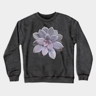 Geometrical Violet Succulent Crewneck Sweatshirt